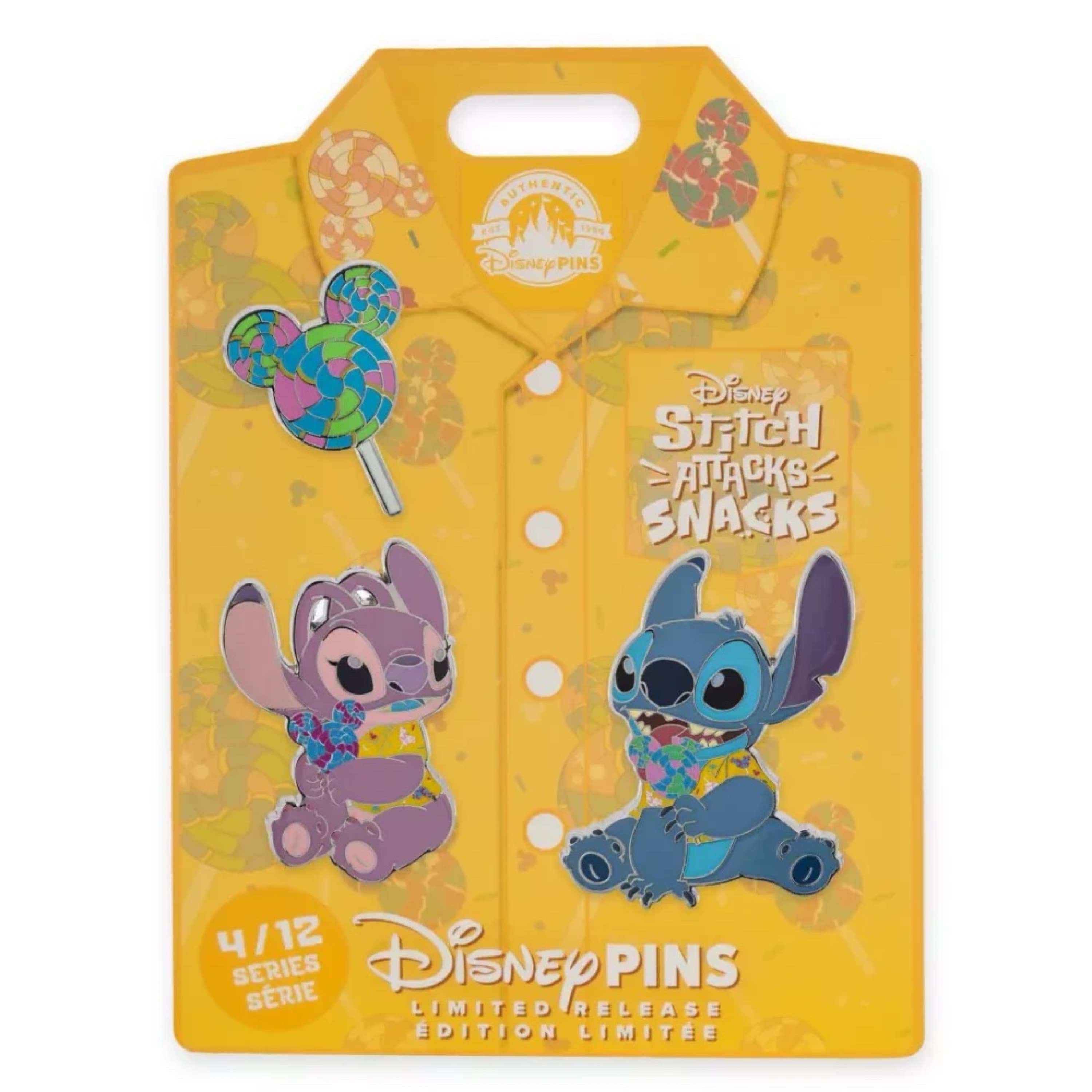 Stitch and Angel with Lollipop Set - April front