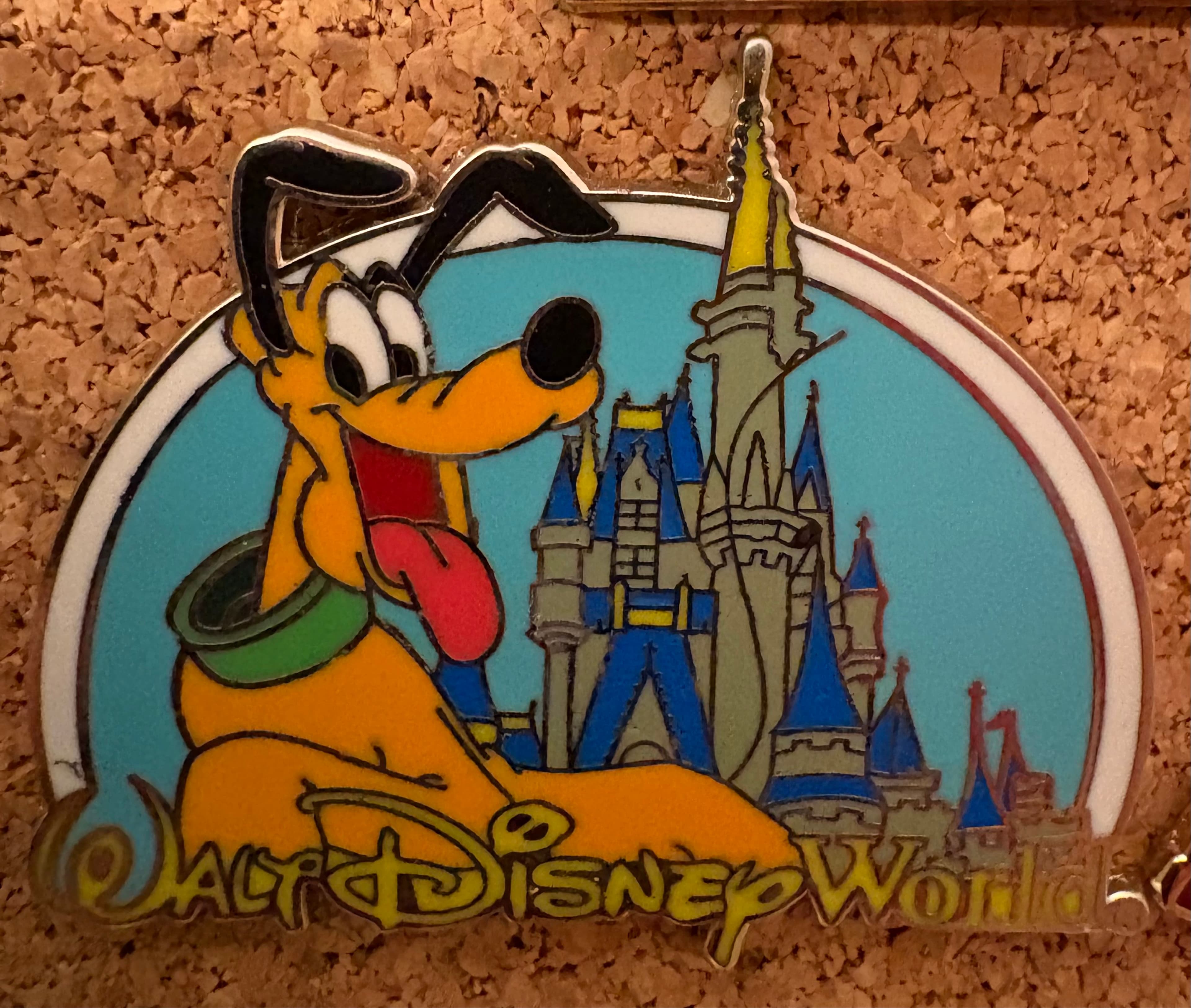Pluto - Disney Characters With Cinderella Castle