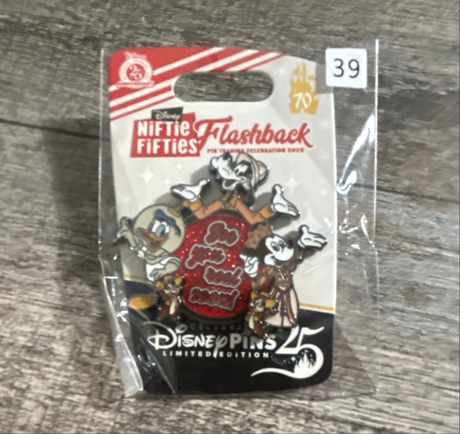 Mickey, Donald, Goofy - See You Real Soon! - NifTie Fifties Flashback front