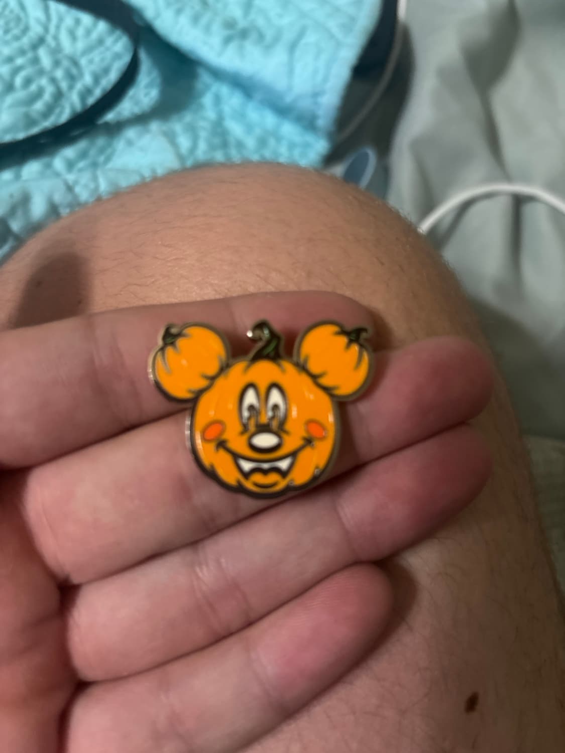 Mickey Mouse Jack-o'-Lantern Pin