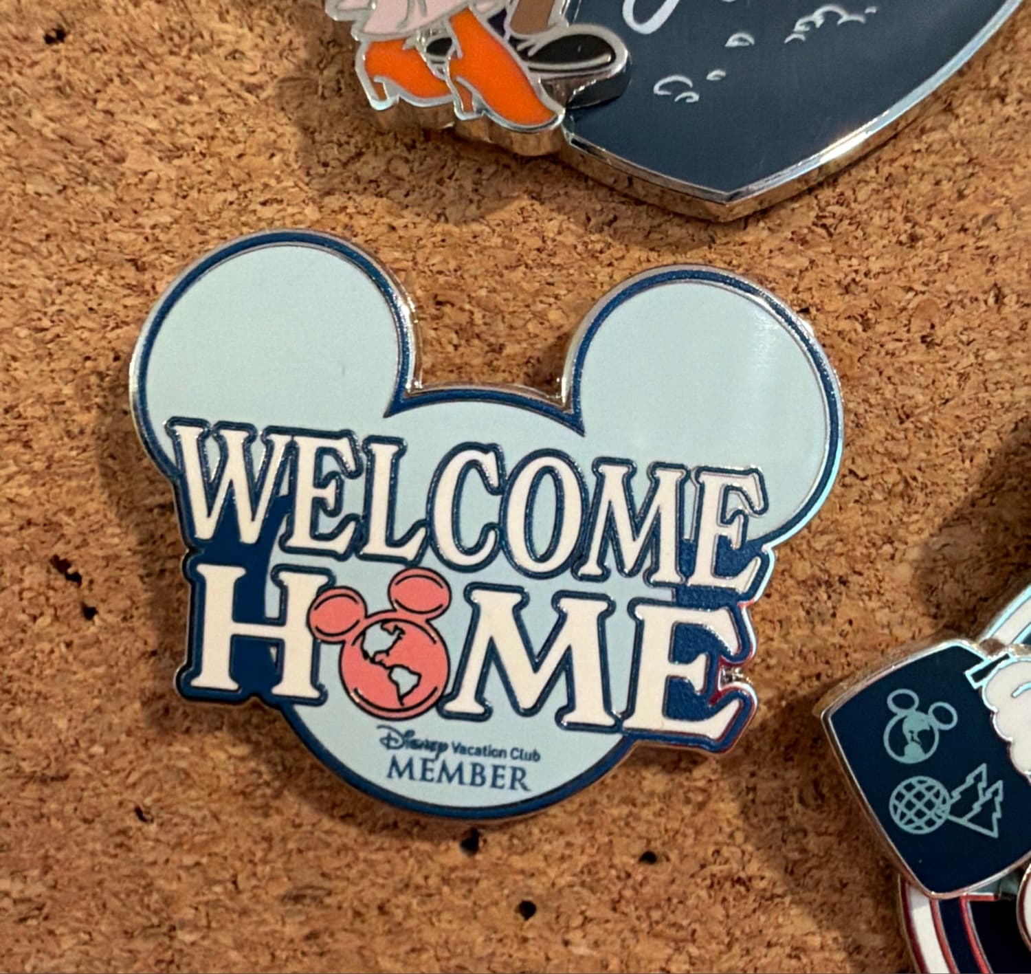 Disney Vacation Club Member "Welcome Home" Mickey Head Pin