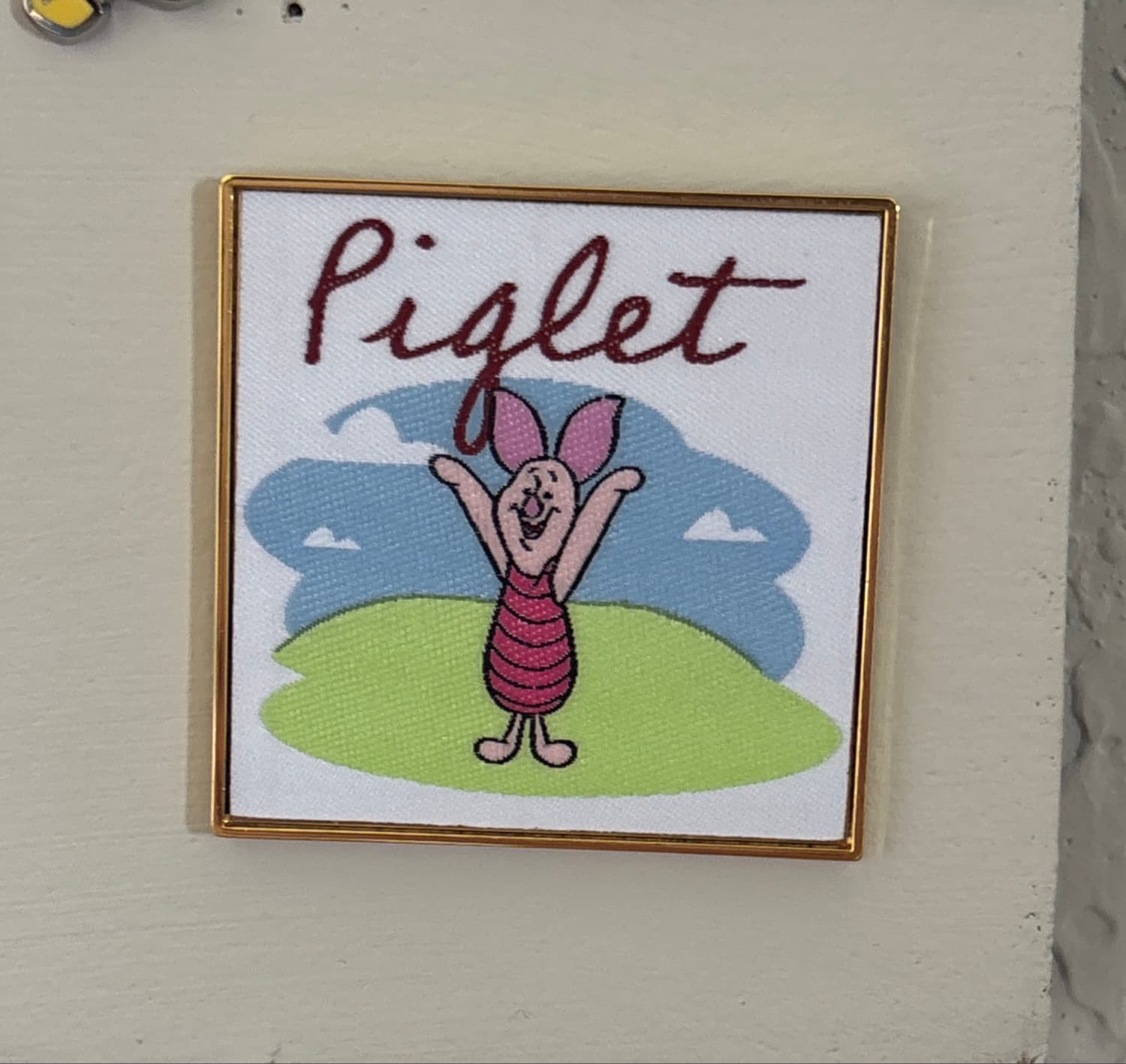 Embroidered Winnie the Pooh and Friends Name Series - Piglet