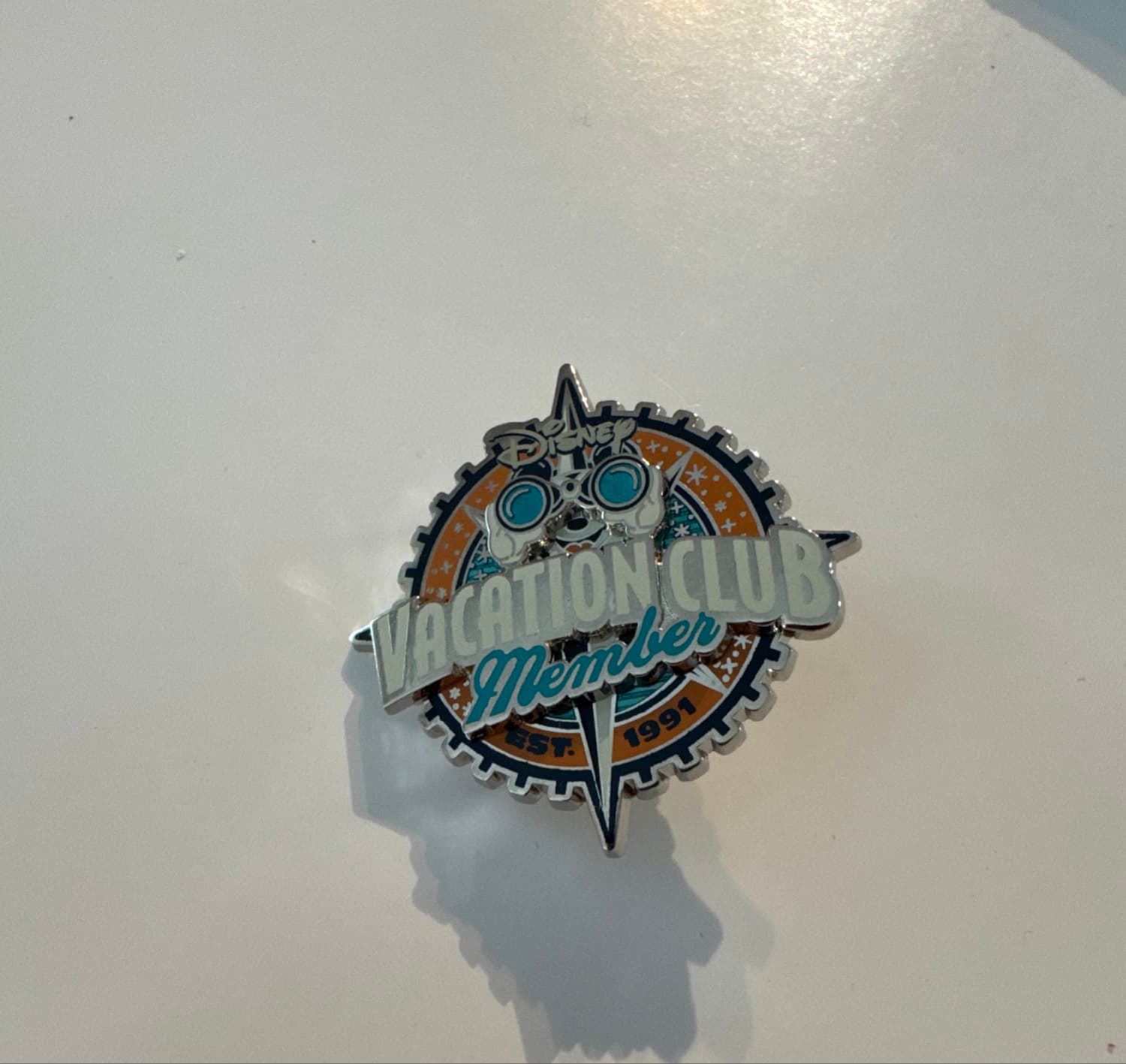 Disney Vacation Club Member EST. 1991 Mickey with Binoculars Compass Pin