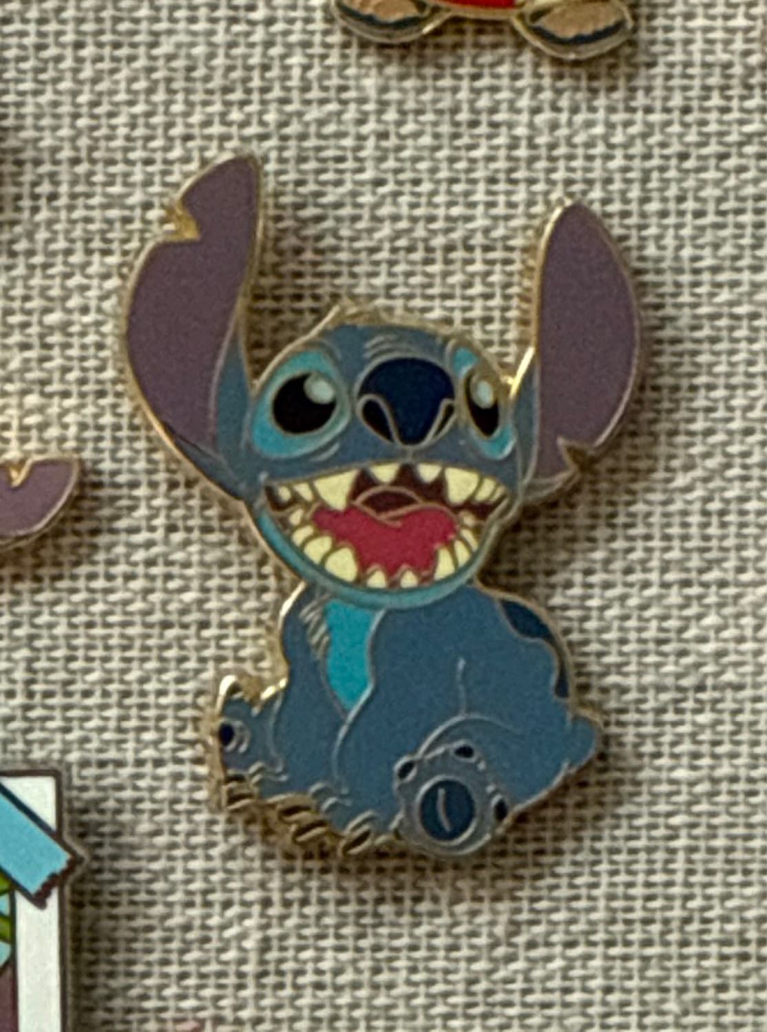 Stitch Sitting and Smiling