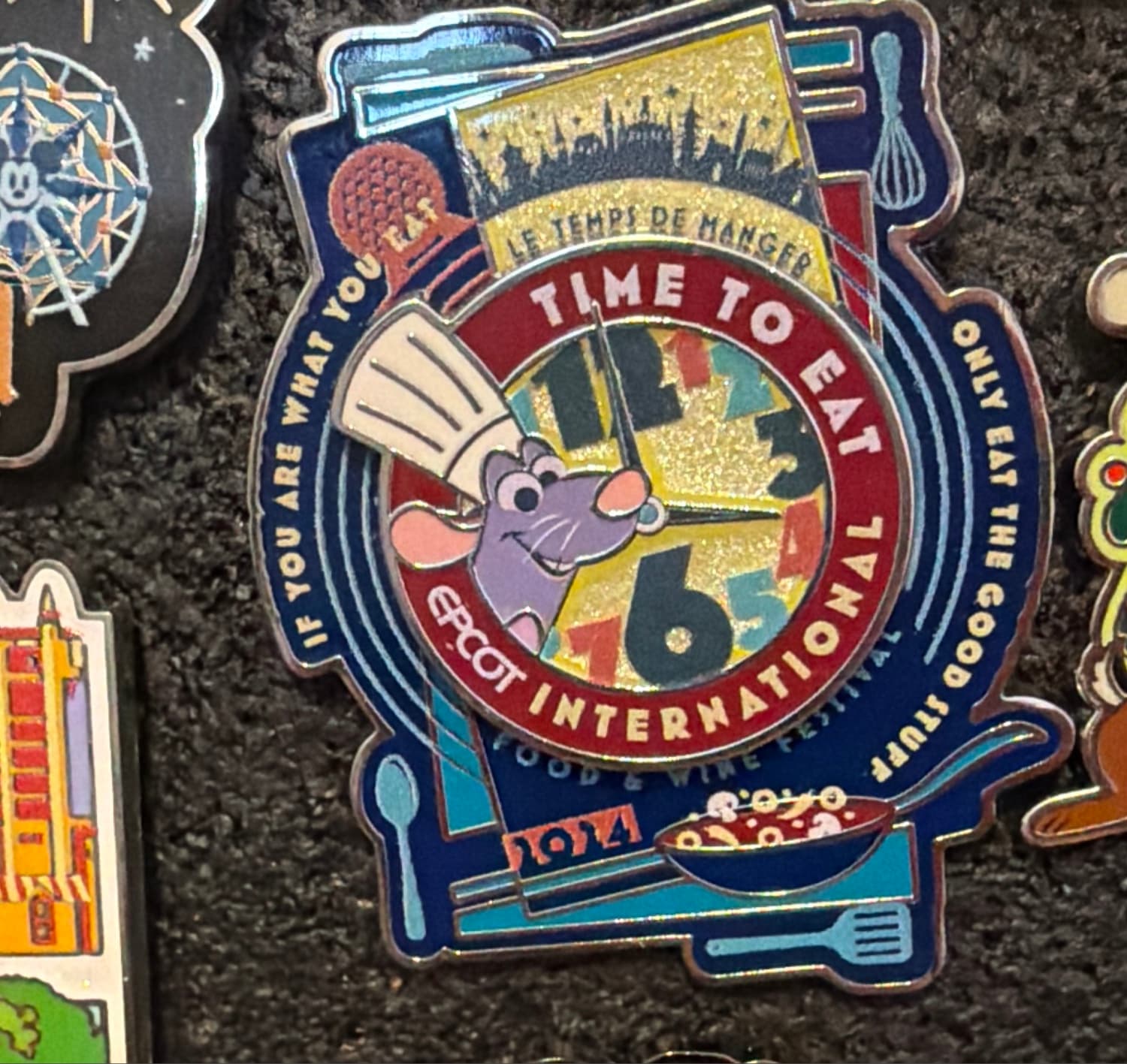 Remy "Time to Eat" Epcot International Food & Wine Festival 2014 Pin front