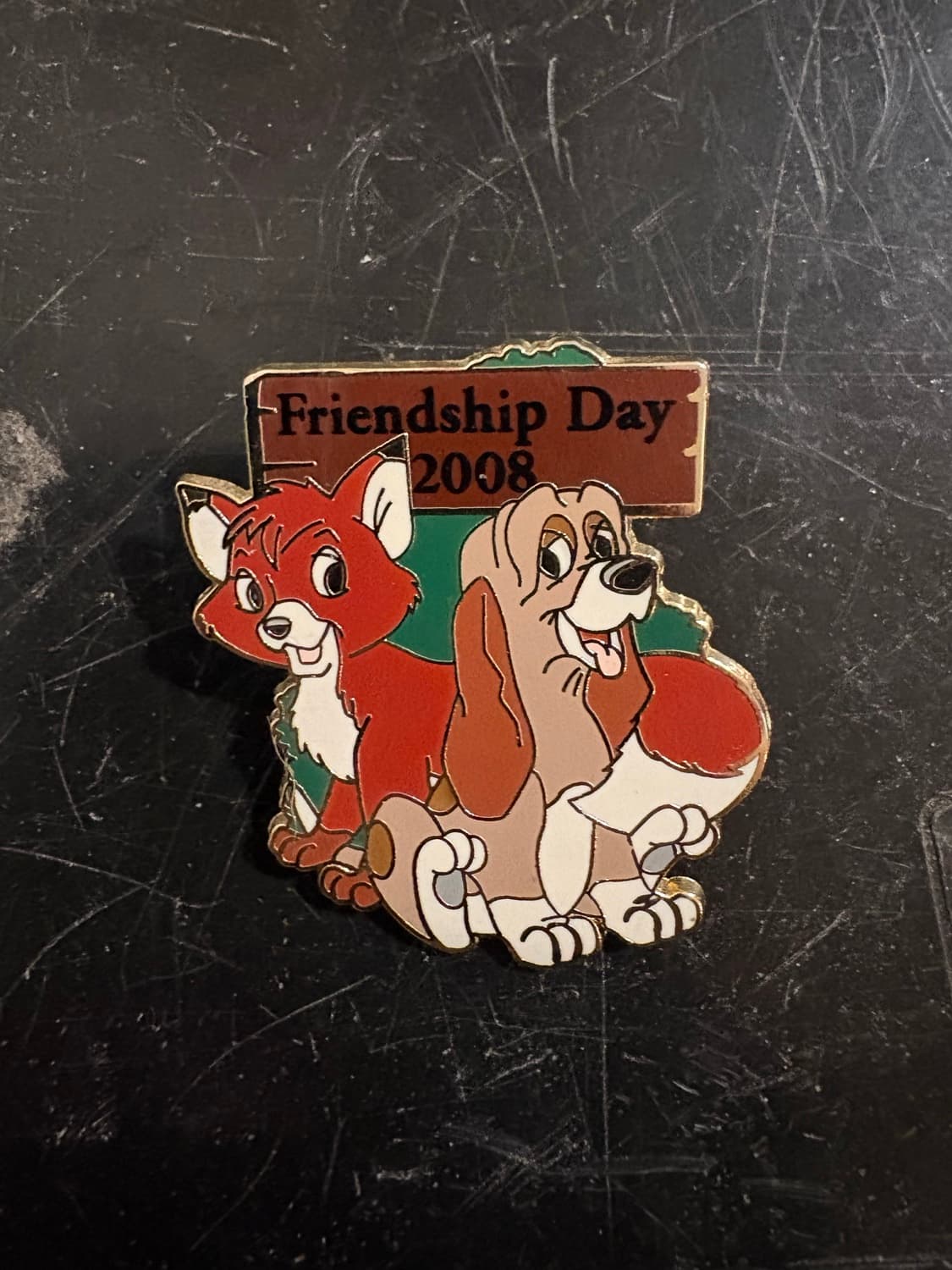 Tod & Copper Friendship Day 2008 Pin
