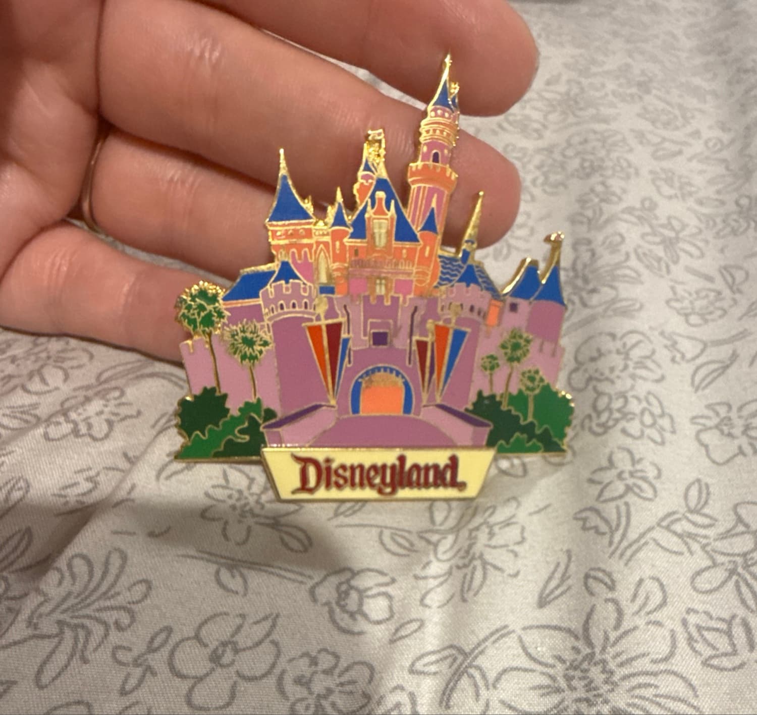 Sleeping Beauty Castle Disneyland Logo Pin