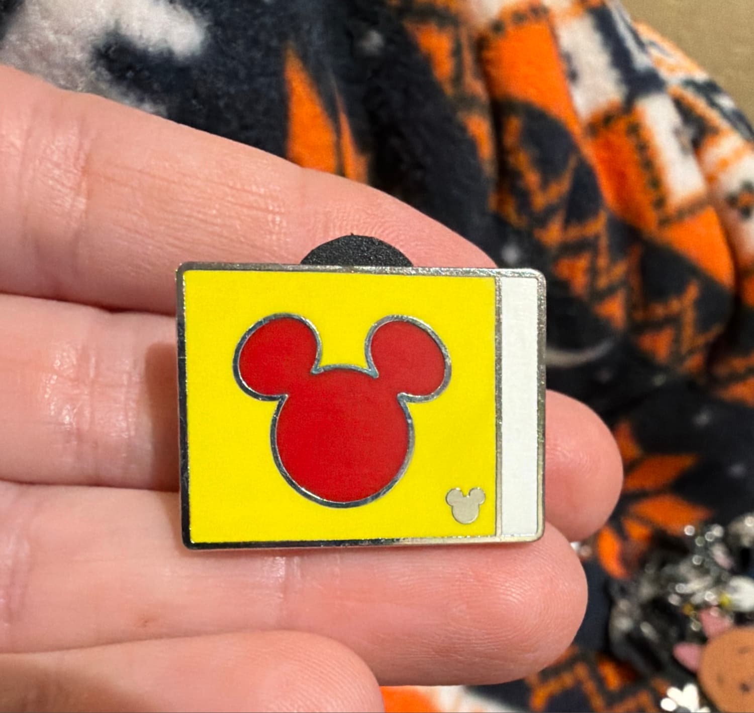 Mickey Icon on Yellow Background Ticket - Hidden Mickey