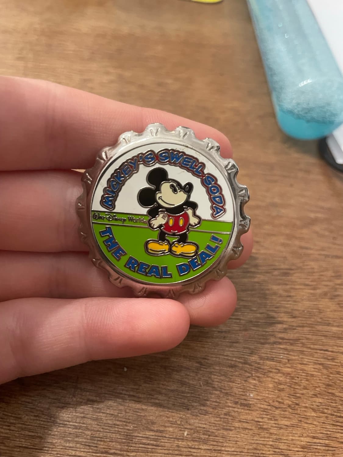 Mickey's Swell Soda Bottle Cap Pin