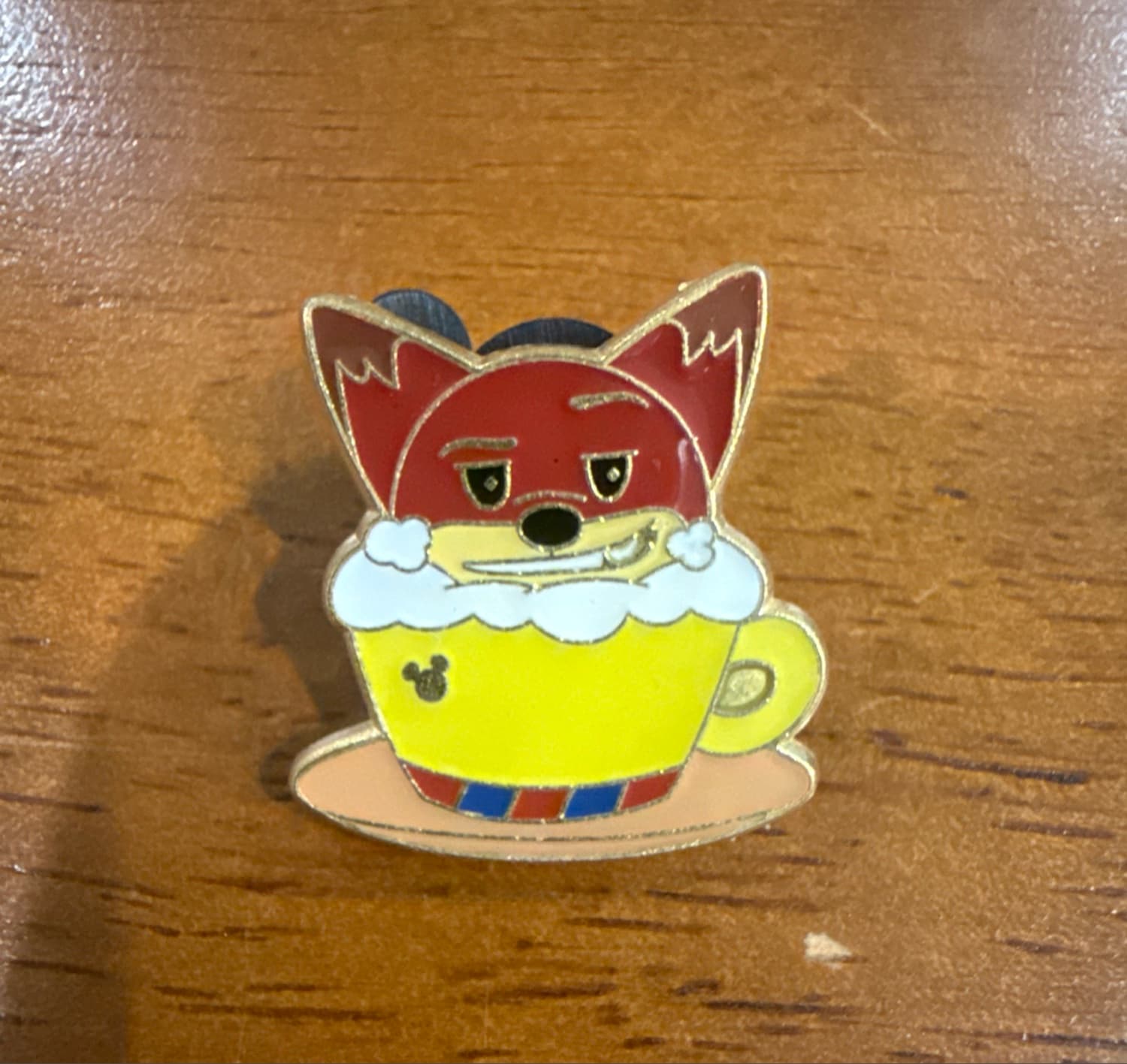 Nick Wilde Zootopia Latte Mug Hidden Mickey Pin