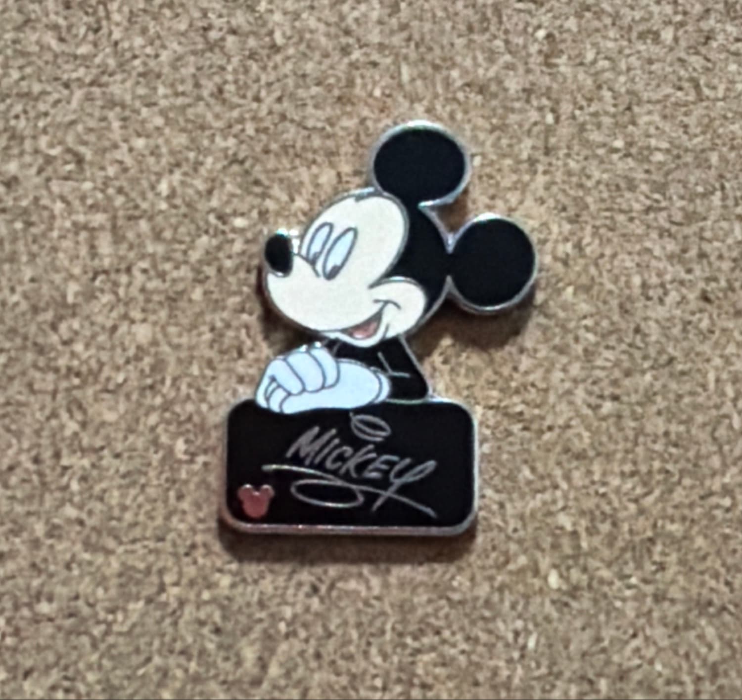 Mickey Mouse Signature (Black) - WDW Hidden Mickey Cast
