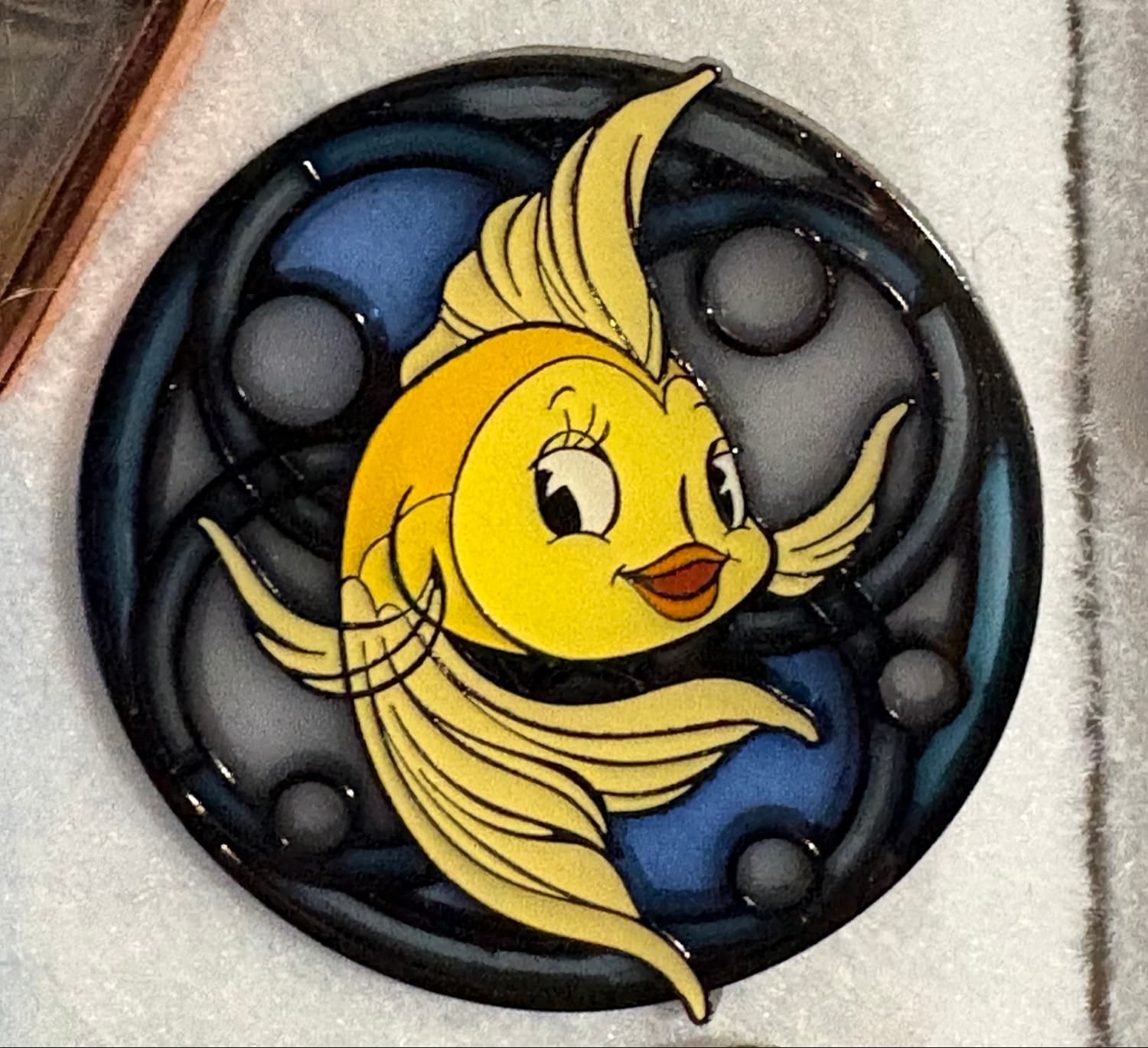 Cleo - Loungefly Disney Animals Stained Glass Blind Box Enamel Pin front