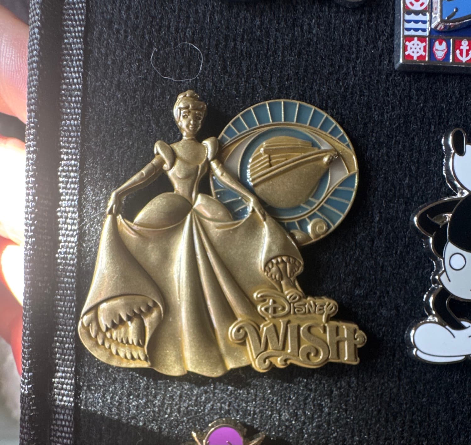 Disney Cruise Line - Disney Wish Cinderella Bronze Statue Pin