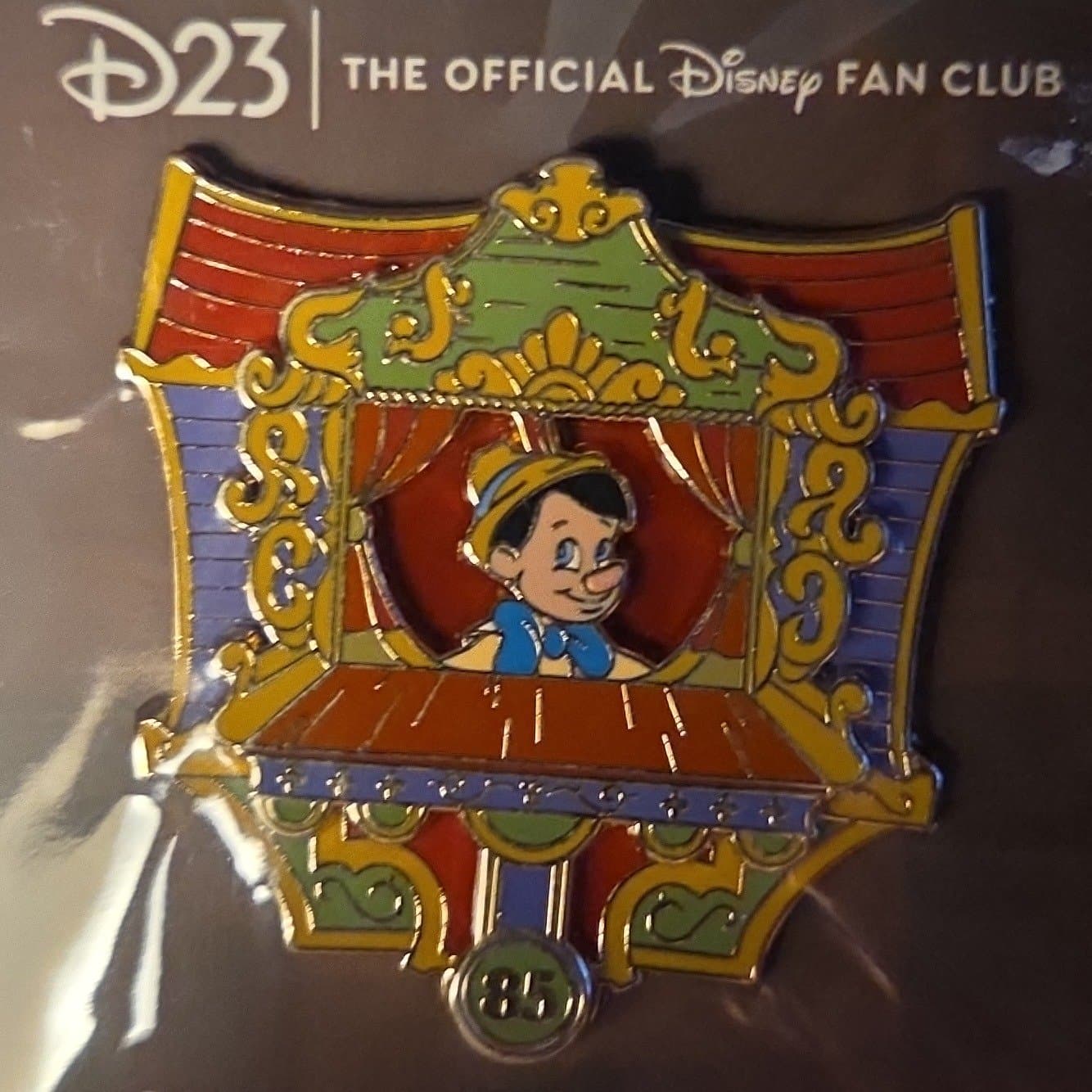 D23 Exclusive Pinocchio 85th Anniversary Pin