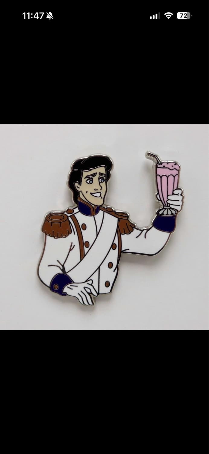 Pin Trader's Delight Prince Eric front