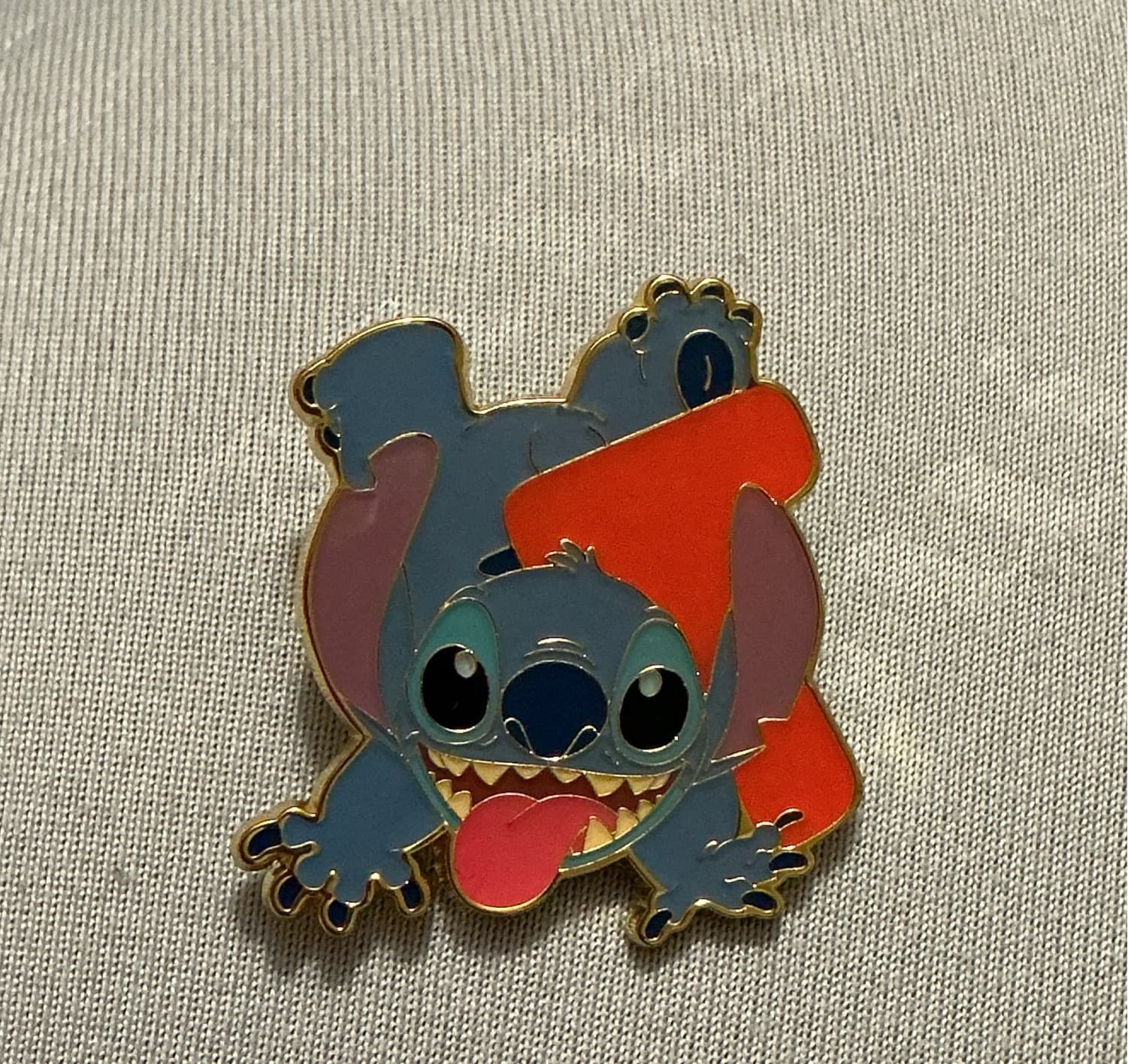 Stitch with Orange Letter T