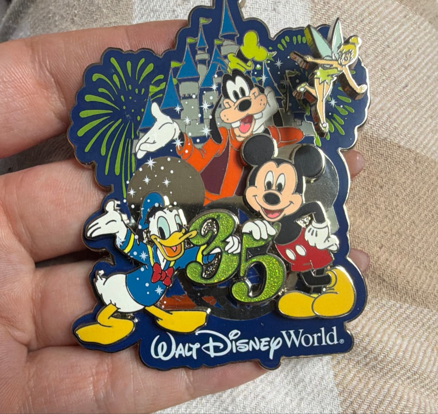 Walt Disney World 35th Anniversary - Mickey, Donald, Goofy & Tinker Bell front