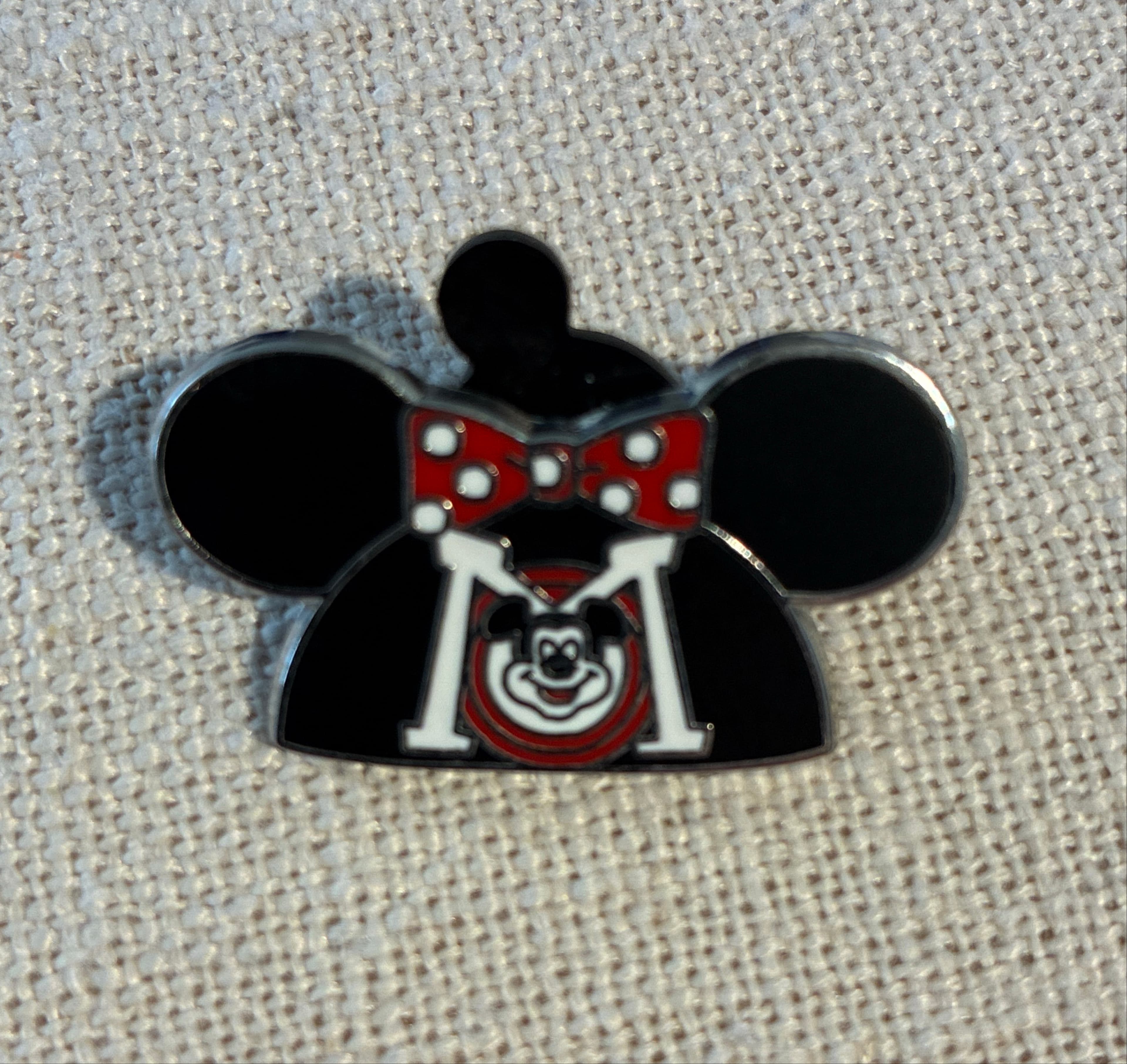 Minnie Mouse Head with M and Mickey Face