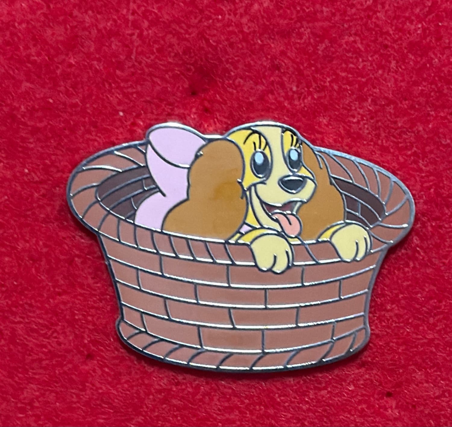Lady Puppy in Basket - Lady and the Tramp