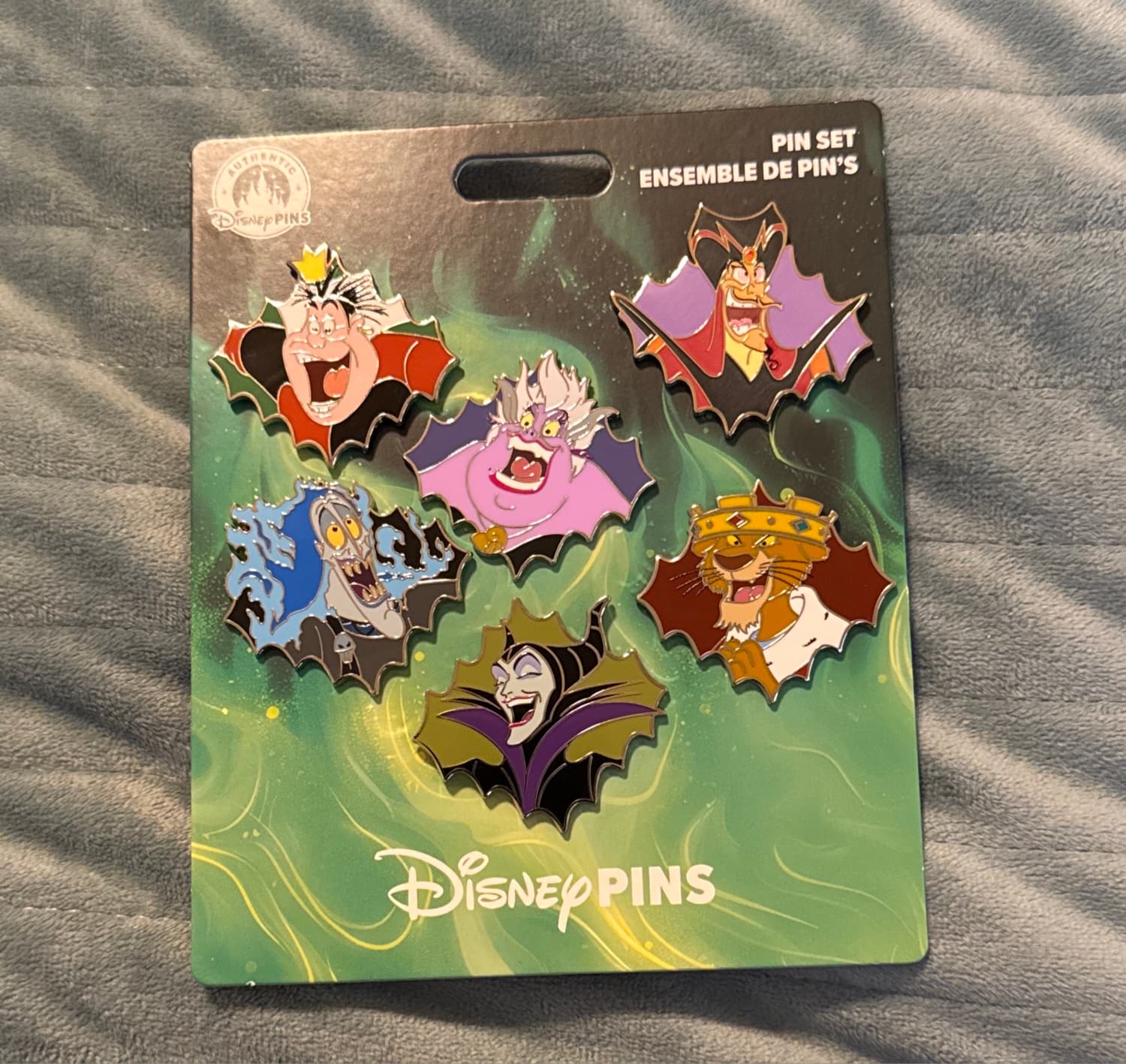 Disney Villains Bat Wing Pin Set