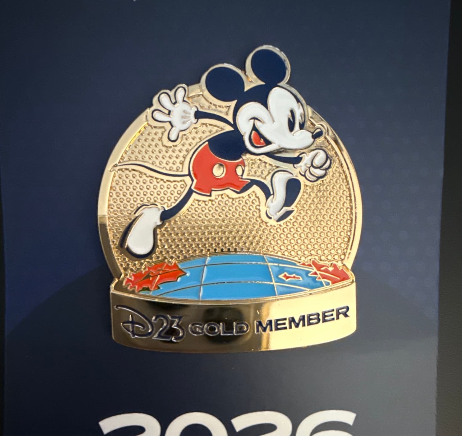 D23-Exclusive 2026 Gold Member Specialty Pin front