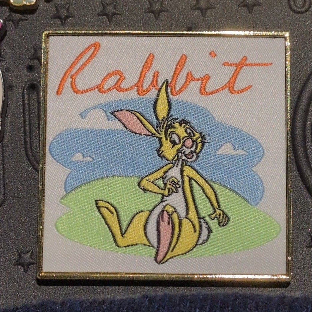 embroidered rabbit pin