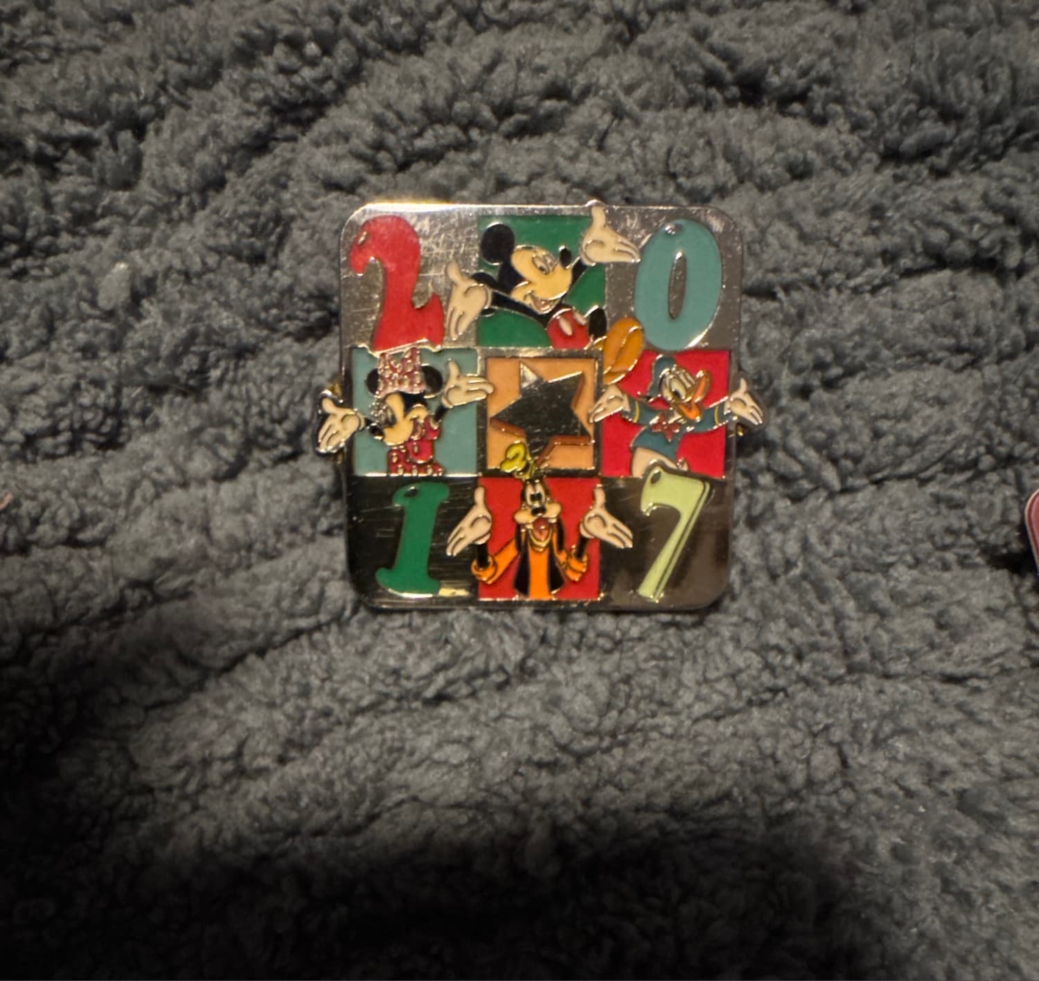 Mickey & Friends 2017 Year Block Pin