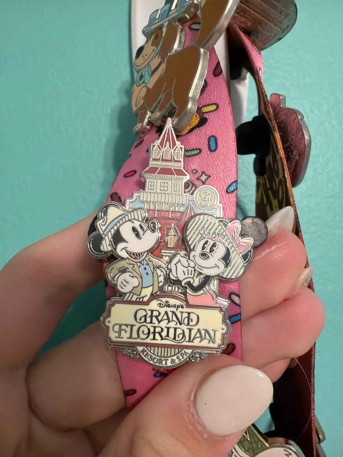 Mickey & Minnie at Grand Floridian Resort & Spa Hinged Pin front