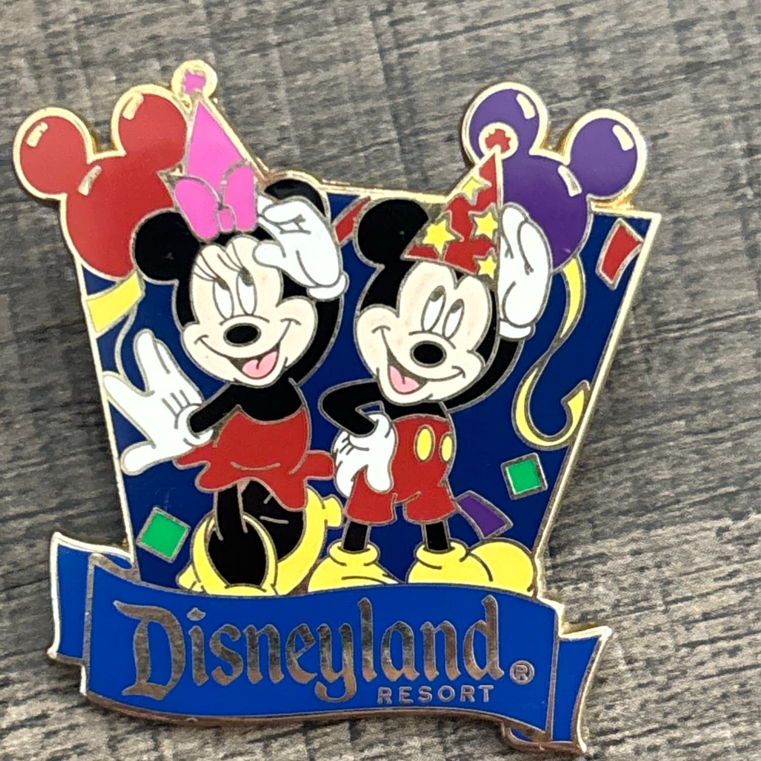 Mickey Minnie Birthday Enamel Pin