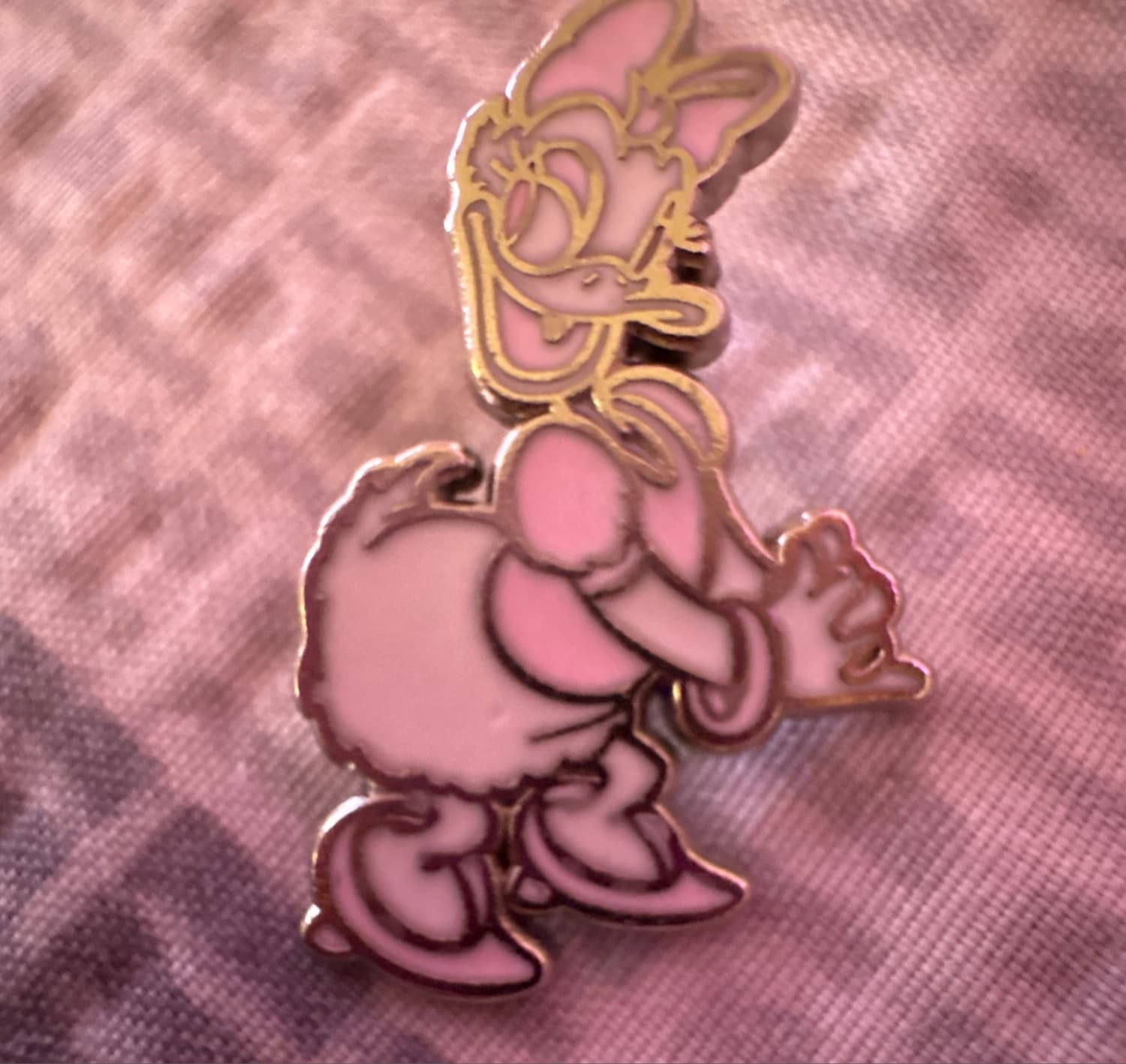 Daisy Duck Posing with Hands Clasped