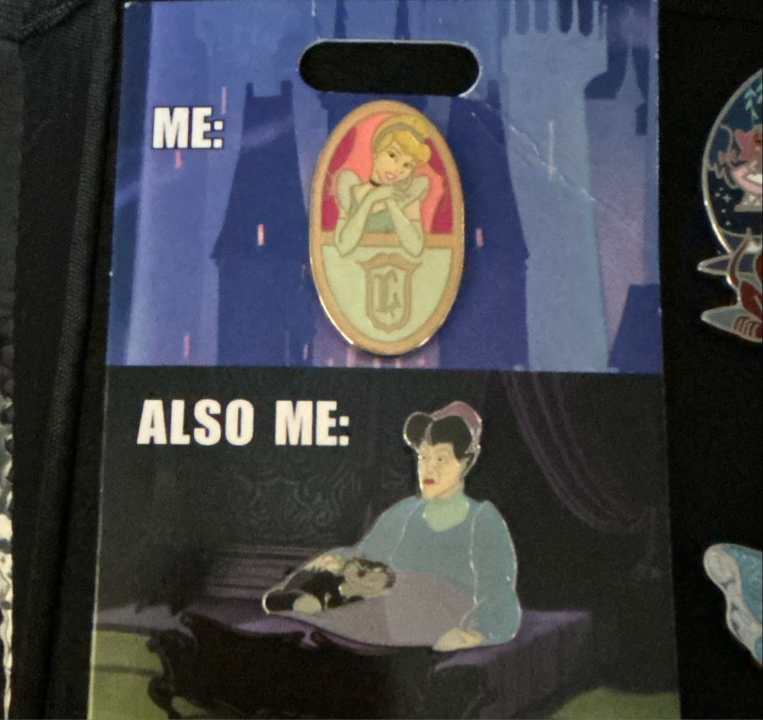 Me Also Me - Cinderella & Lady Tremaine Meme D-Flair Pin Set