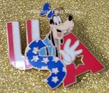Mickey Mouse USA, a 2002 Walt Disney World Cast Lanyard pin