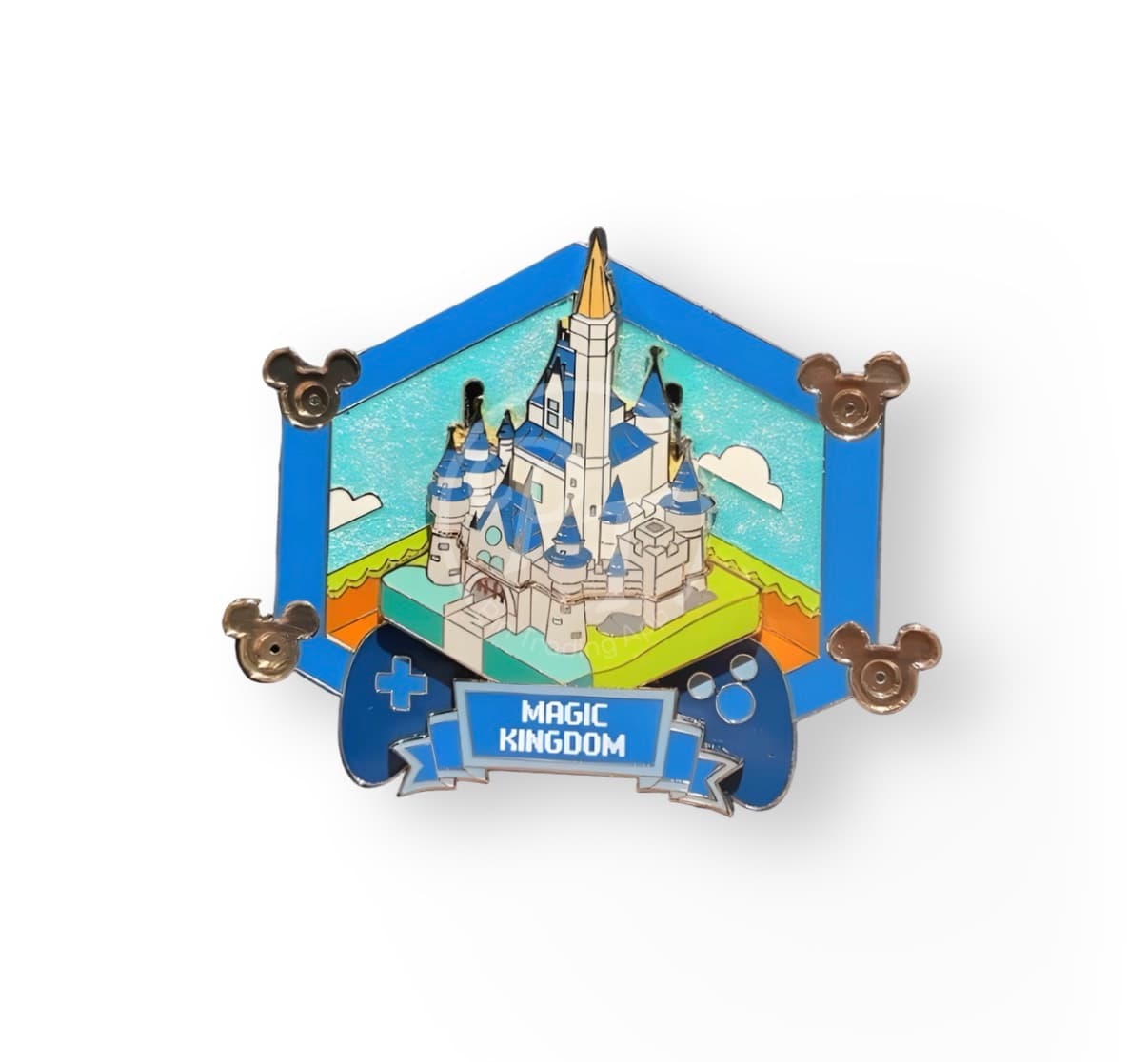 Digitize Disney Magic Kingdom Cinderella Castle Jumbo Pin front