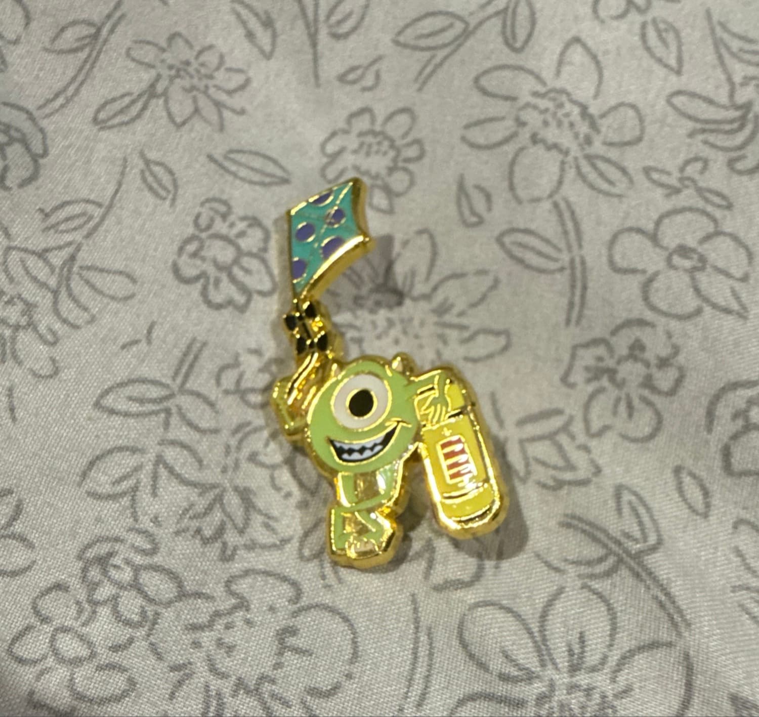Loungefly Mike Wazowski Flying a Kite Pin front