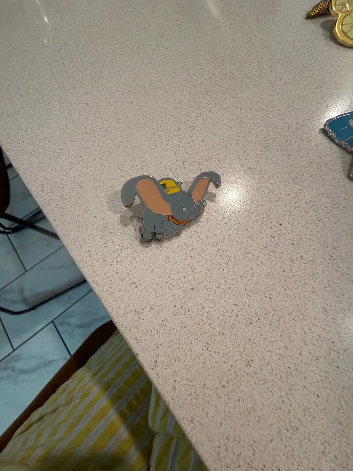 Dumbo Flying Down Enamel Pin
