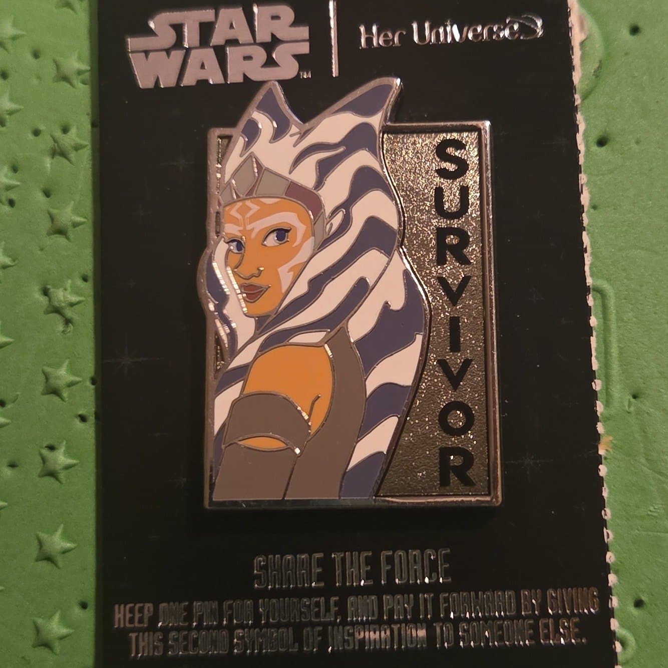 Ahsoka Tano Survivor - Her Universe Share the Force Pin front
