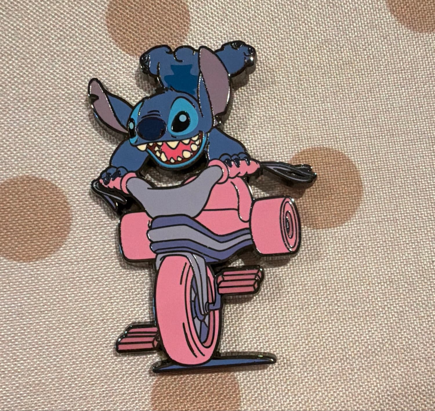 Stitch - Riding a Big Wheels Tricycle front
