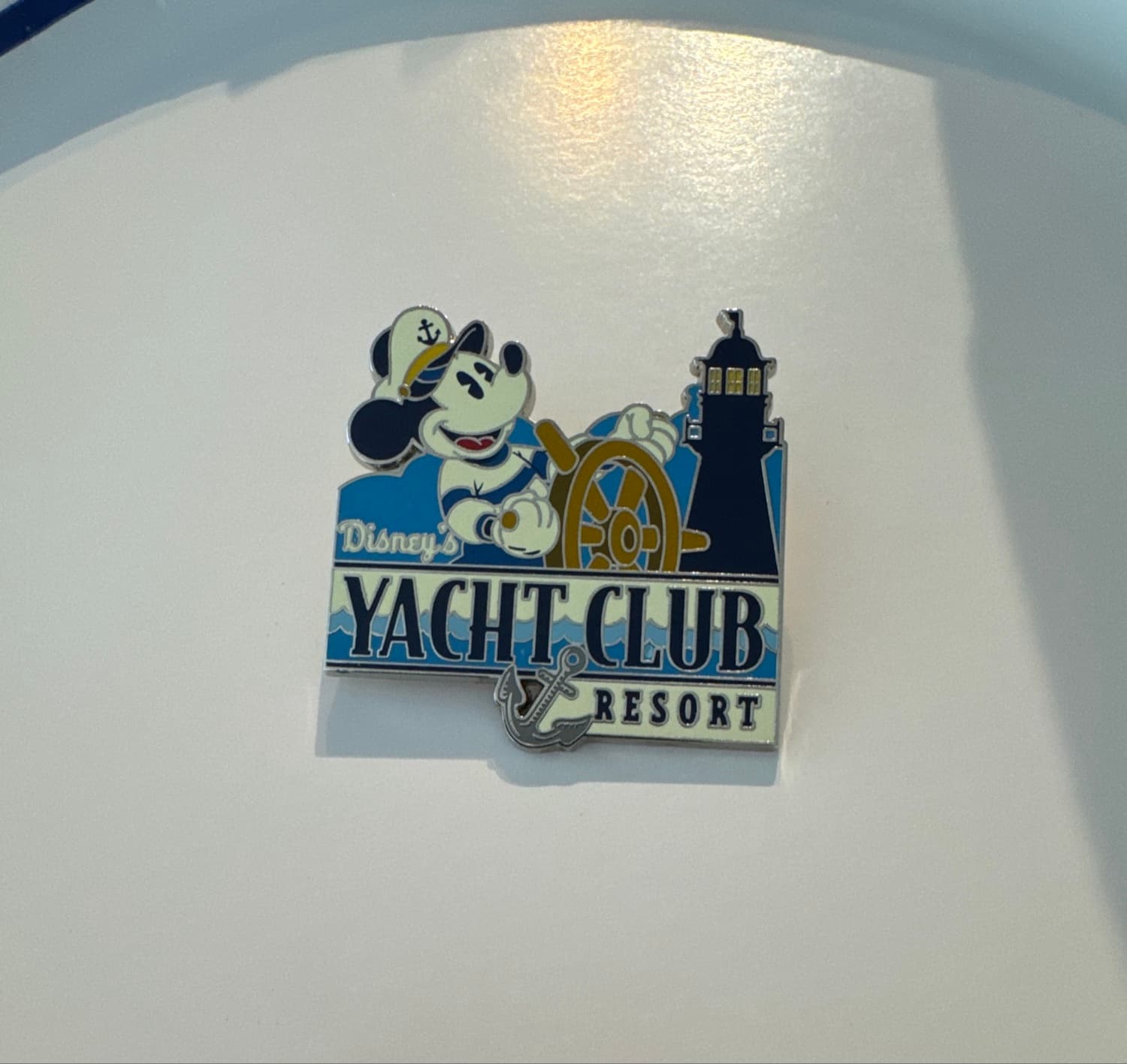 Disney's Yacht Club Resort Mickey Mouse Captain at the Helm with Lighthouse Pin