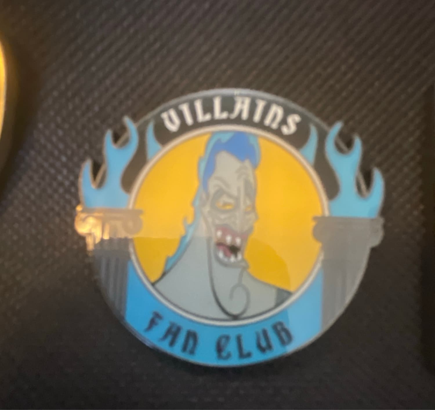 Loungefly Disney Villains Fan Club Hades Pin front