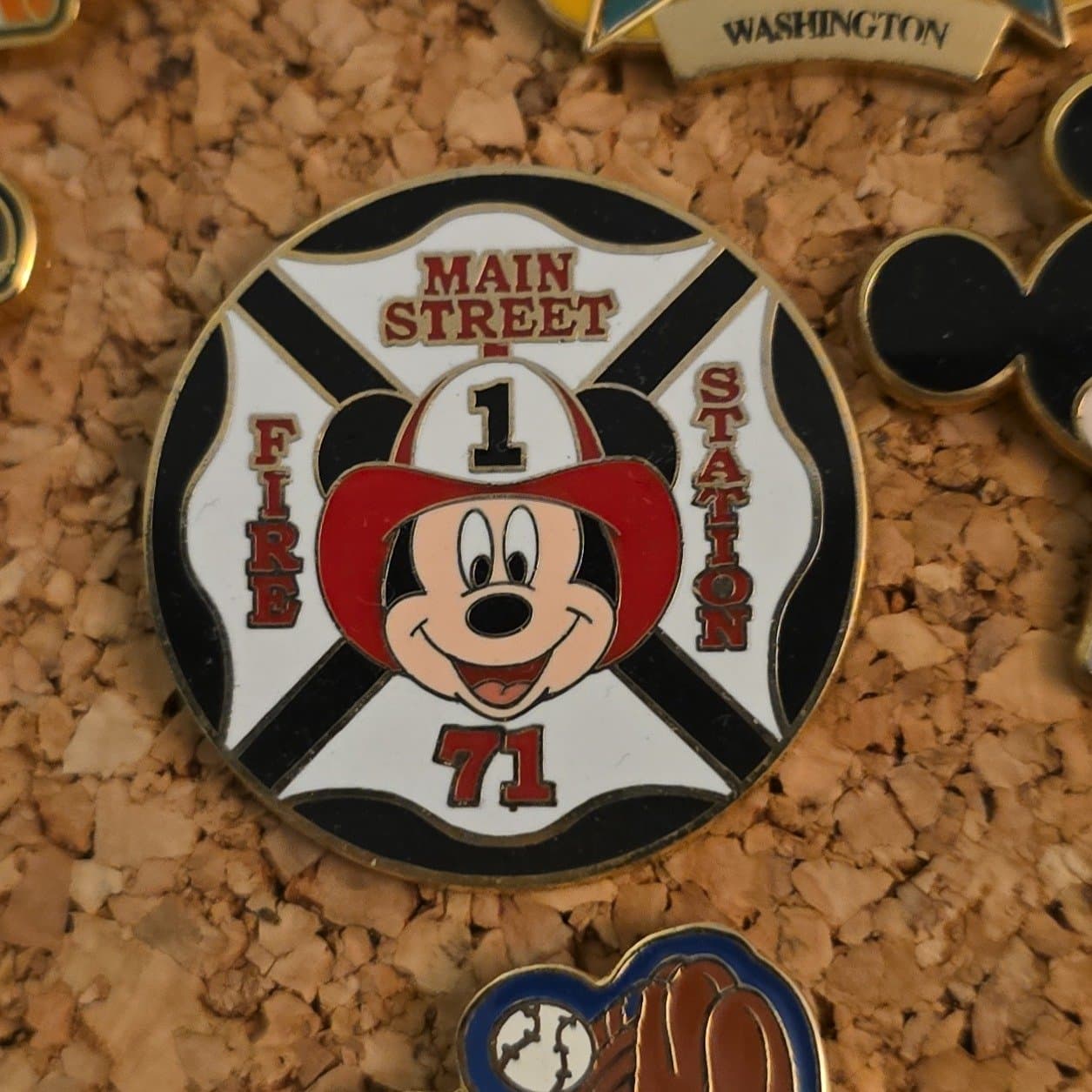 Main Street Firehouse 71 Emblem - Mickey Mouse