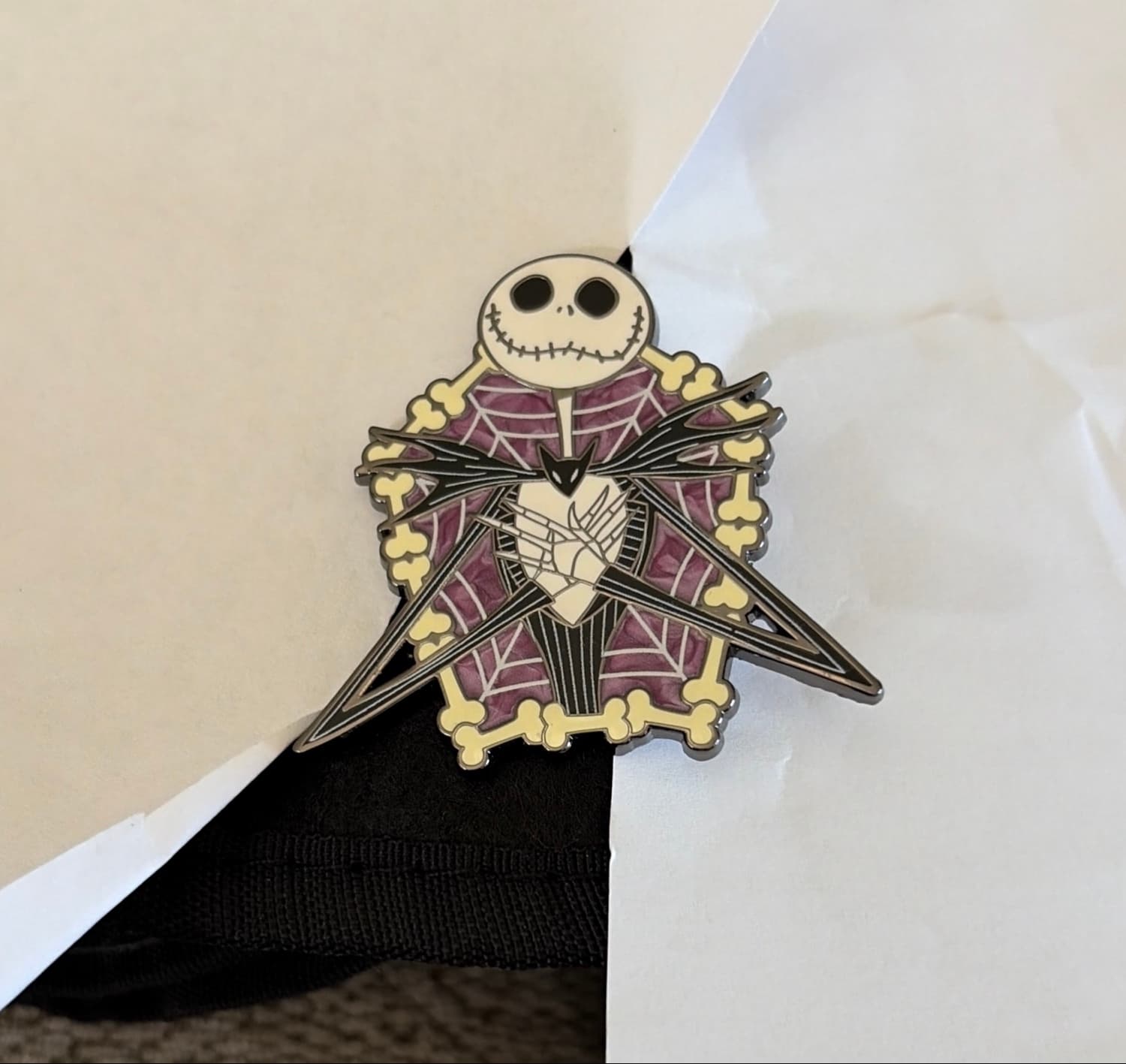 Jack Skellington With Bones Pin, Tim Burton's The Nightmare Before Christmas