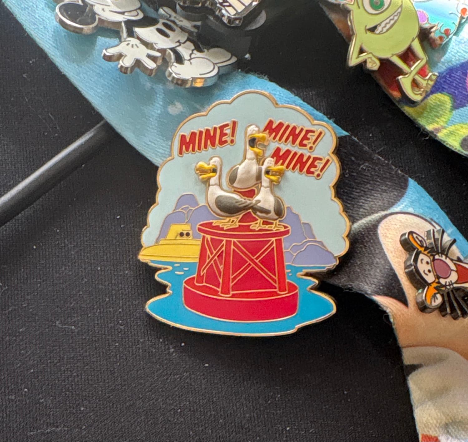 Disney Pixar Finding Nemo Seagulls Mine Mine Mine Submarine Voyage Pin