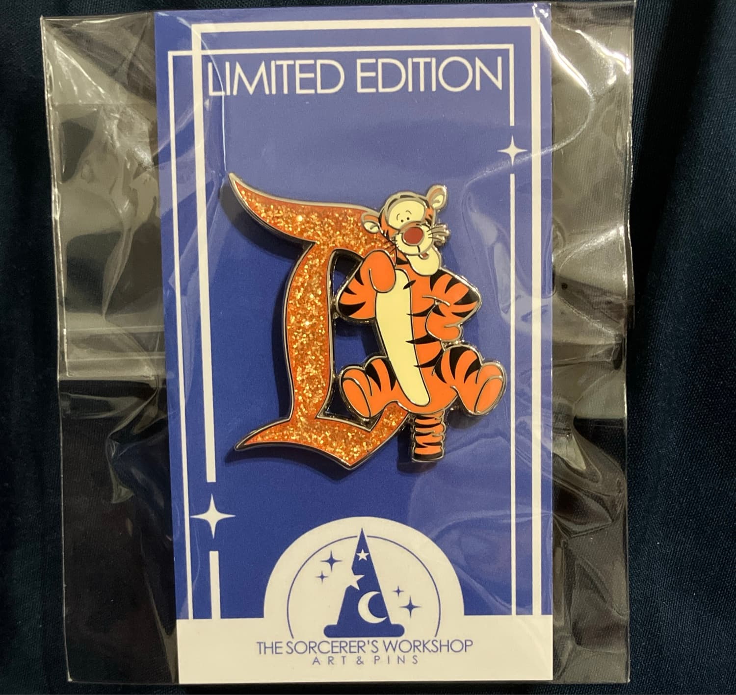 Sorcerer's Workshop Tigger Fantasy D Pin front