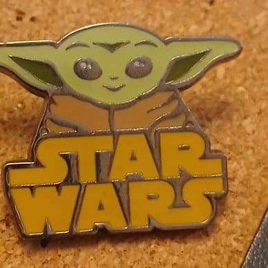 Grogu Color Block Enamel Pin front
