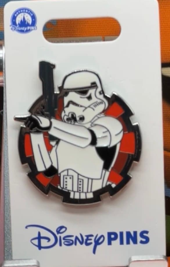 Star Wars Stormtrooper Spotlight Pin front