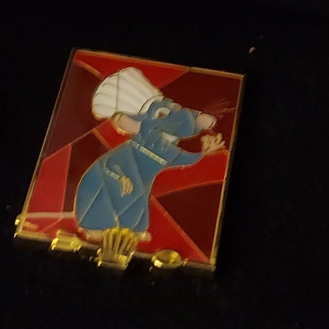 Loungefly Disney Pixar Characters Sustained Portraits Blind Box Pin Set - Remy Pin
