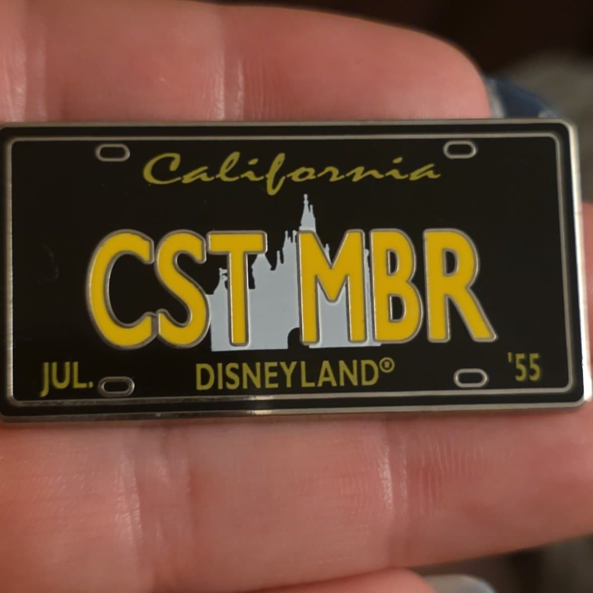 Disneyland Cast Member License Plate - California front