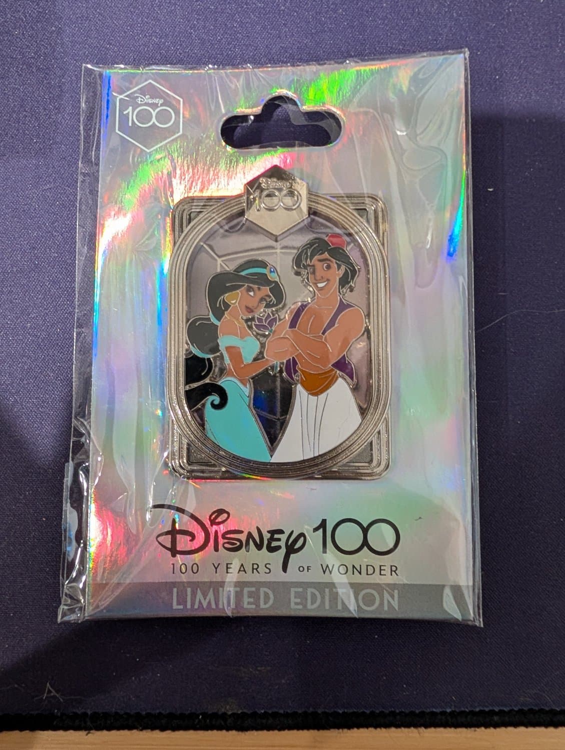 DEC Celebrating 100 Years of Wonder Aladdin & Jasmine Pin