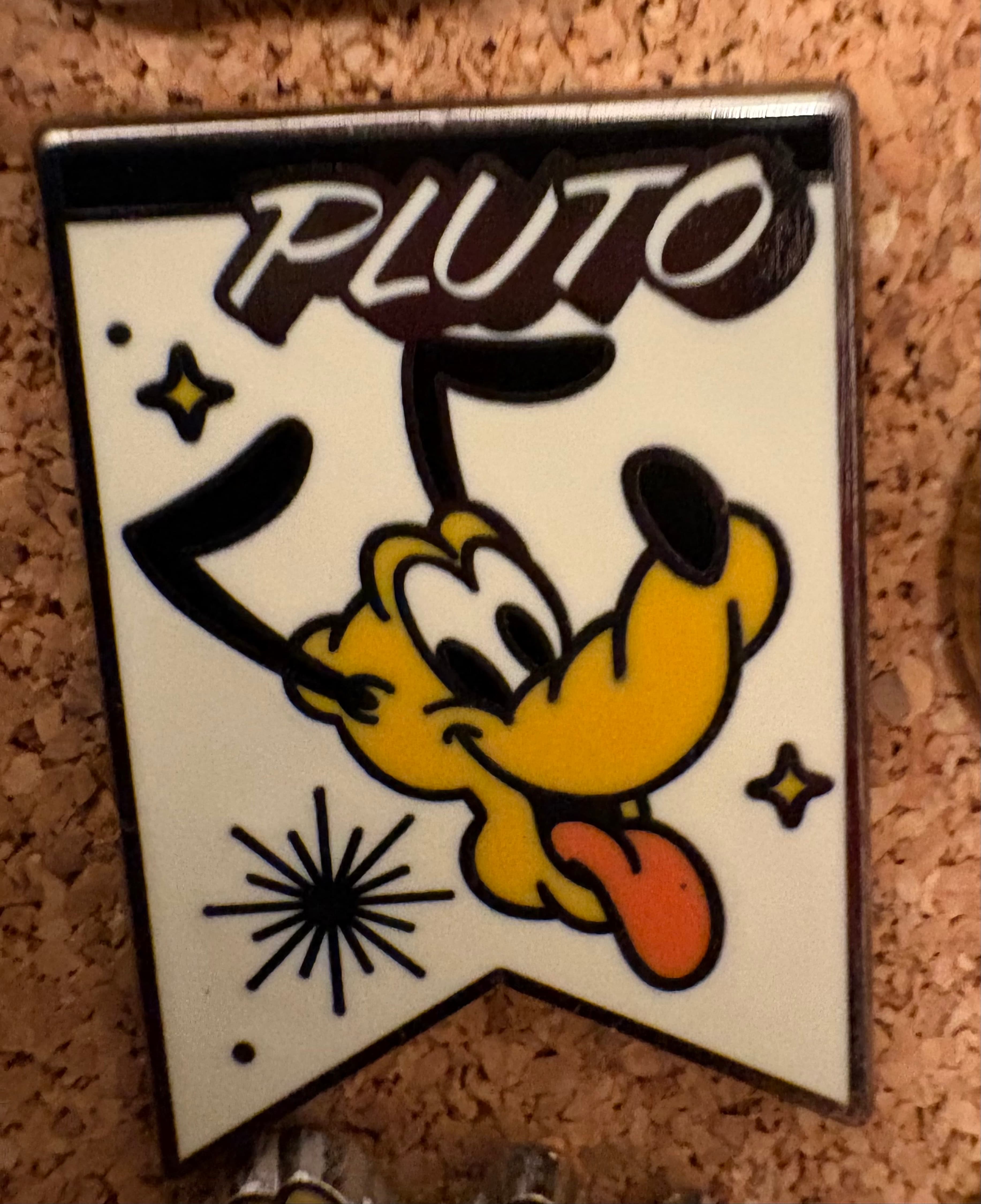 Pluto Retro Banner - Mickey and Friends Starter Pin