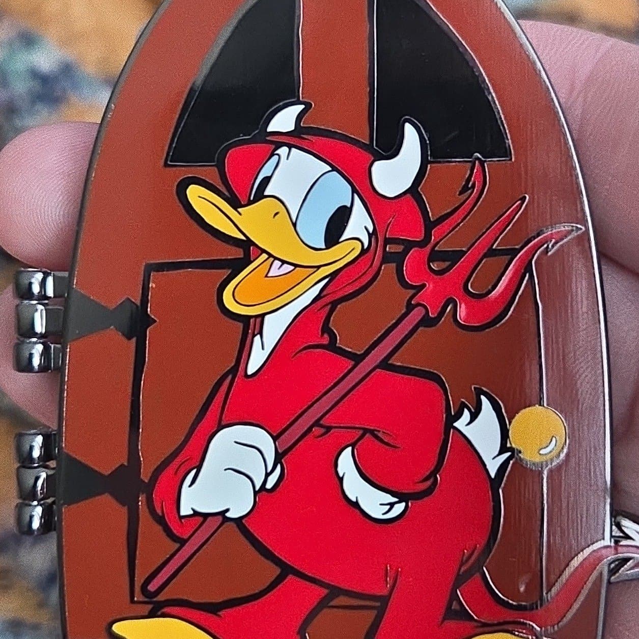 Loungefly Disney Donald Duck Trick-or-Treat Hinged Limited Edition Enamel Pin